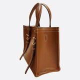 Chic Rectangular Leather Tote Bag