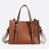 Chic Rectangular Leather Tote Bag