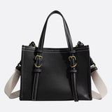 Chic Rectangular Leather Tote Bag