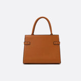 Aurora Signature Trapeze Bag – Structured Handbag with Turn-Lock Closure