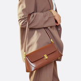 Vivienne Retro Baguette Bag – Structured Leather Shoulder Purse