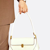 Vivienne Retro Baguette Bag – Structured Leather Shoulder Purse