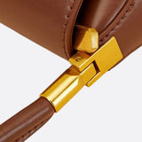 Vivienne Retro Baguette Bag – Structured Leather Shoulder Purse