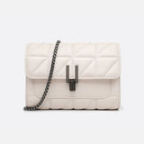 Black Quilted Leather Shoulder Bag – Chain Strap Evening Crossbody