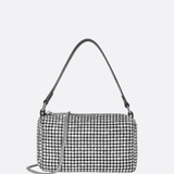 Silver Rhinestone Baguette Bag – Y2K Mini Party Purse