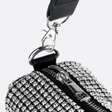 Silver Rhinestone Baguette Bag – Y2K Mini Party Purse