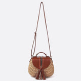 Solene Straw Saddle Bag – Woven Crossbody