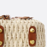 Solene Straw Saddle Bag – Woven Crossbody