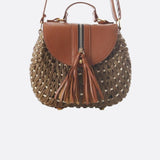 Solene Straw Saddle Bag – Woven Crossbody