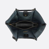 Elegant Structured Tote Bag with Front Pouch Detail