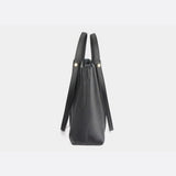 Elegant Structured Tote Bag with Front Pouch Detail
