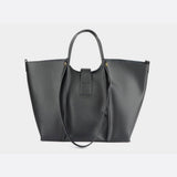 Elegant Structured Tote Bag with Front Pouch Detail