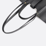 Elegant Structured Tote Bag with Front Pouch Detail
