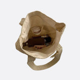 Woven Tote Bag with Tassel Detail – Casual Everyday Handbag