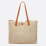 Riviera Structured Straw Tote – Woven Bag