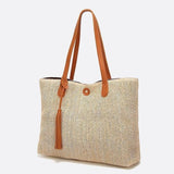 Riviera Structured Straw Tote – Woven Bag