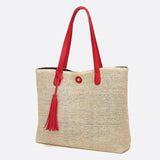 Riviera Structured Straw Tote – Woven Bag