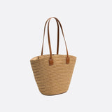 Capri Classic Straw Tote – Woven Handbag