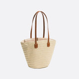 Capri Classic Straw Tote – Woven Handbag