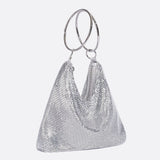 Nova Chainmail Evening Bag – Metallic Mesh Party Purse with Ring Handles