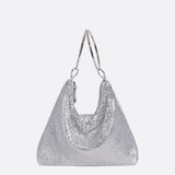 Nova Chainmail Evening Bag – Metallic Mesh Party Purse with Ring Handles