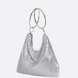 Nova Chainmail Evening Bag – Metallic Mesh Party Purse with Ring Handles
