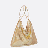 Mesh Handbag – Shimmer Evening Ring Handle Purse