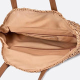 Serena Round Colorblock Straw Bag – Multicolor Circle Tote