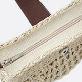 Rio Half-Moon Rope Crossbody Bag – Open-Weave Straw Bag