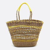 Solstice Rope Market Tote – Open-Weave Straw Bag