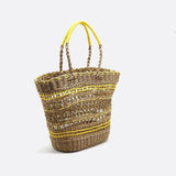 Solstice Rope Market Tote – Open-Weave Straw Bag