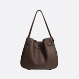 Luxury Leather Bucket Bag for Women – Sleek Structured Design