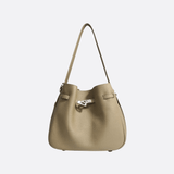 Luxury Leather Bucket Bag for Women – Sleek Structured Design