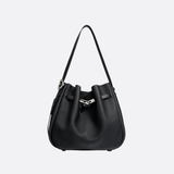 Luxury Leather Bucket Bag for Women – Sleek Structured Design