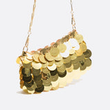 Sequin Chain Bag – Statement Party Clutch