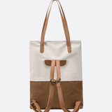 Two-Tone Canvas Tote Bag for Women – Minimalist Everyday Carry