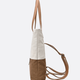Two-Tone Canvas Tote Bag for Women – Minimalist Everyday Carry