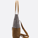 Two-Tone Canvas Tote Bag for Women – Minimalist Everyday Carry