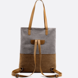 Two-Tone Canvas Tote Bag for Women – Minimalist Everyday Carry