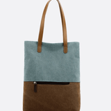 Two-Tone Canvas Tote Bag for Women – Minimalist Everyday Carry
