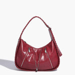 Sandy | Braided Leather Shoulder Bag - Aurora-Bags