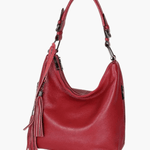 Scarlett | Stylish Leather Hobo Bag with Tassel Detail Aurora-Bags