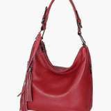 Scarlett | Stylish Leather Hobo Bag with Tassel Detail Aurora-Bags