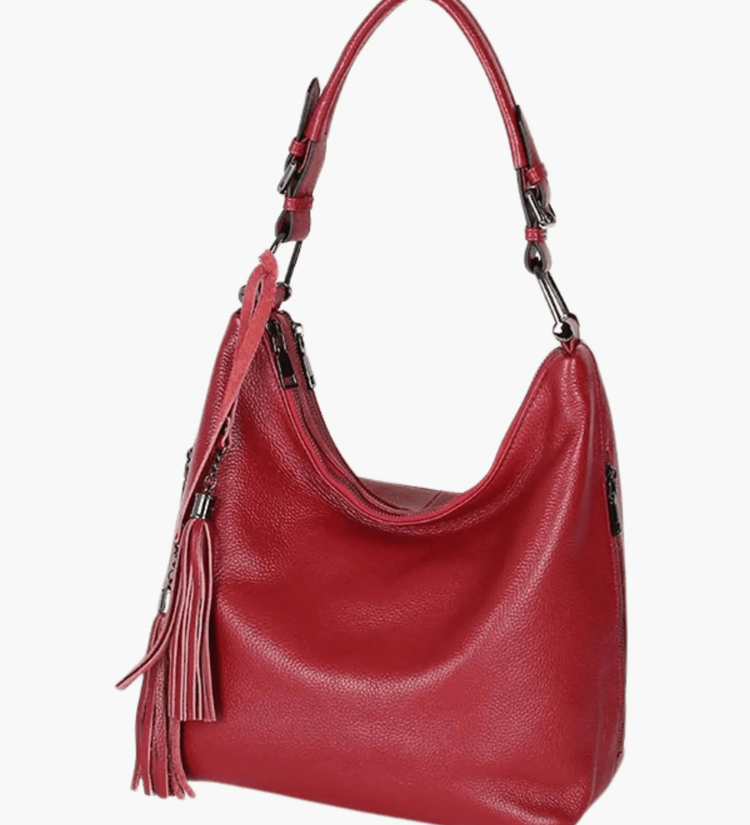 Scarlett | Stylish Leather Hobo Bag with Tassel Detail Aurora-Bags