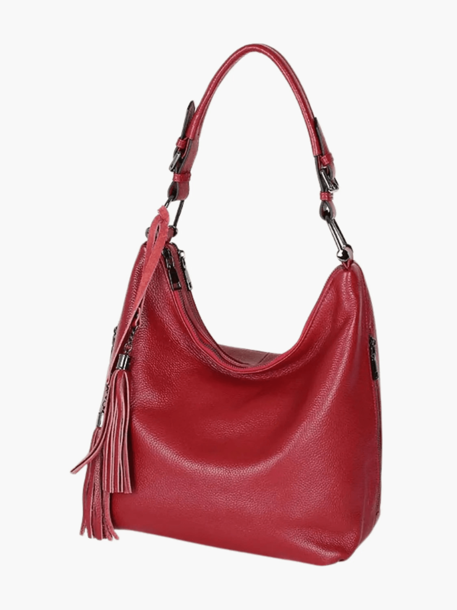 Scarlett | Stylish Leather Hobo Bag with Tassel Detail Aurora-Bags