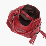 Scarlett | Stylish Leather Hobo Bag with Tassel Detail Aurora-Bags