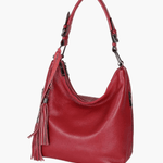 Scarlett | Stylish Leather Hobo Bag with Tassel Detail Aurora-Bags