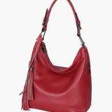 Scarlett | Stylish Leather Hobo Bag with Tassel Detail Aurora-Bags