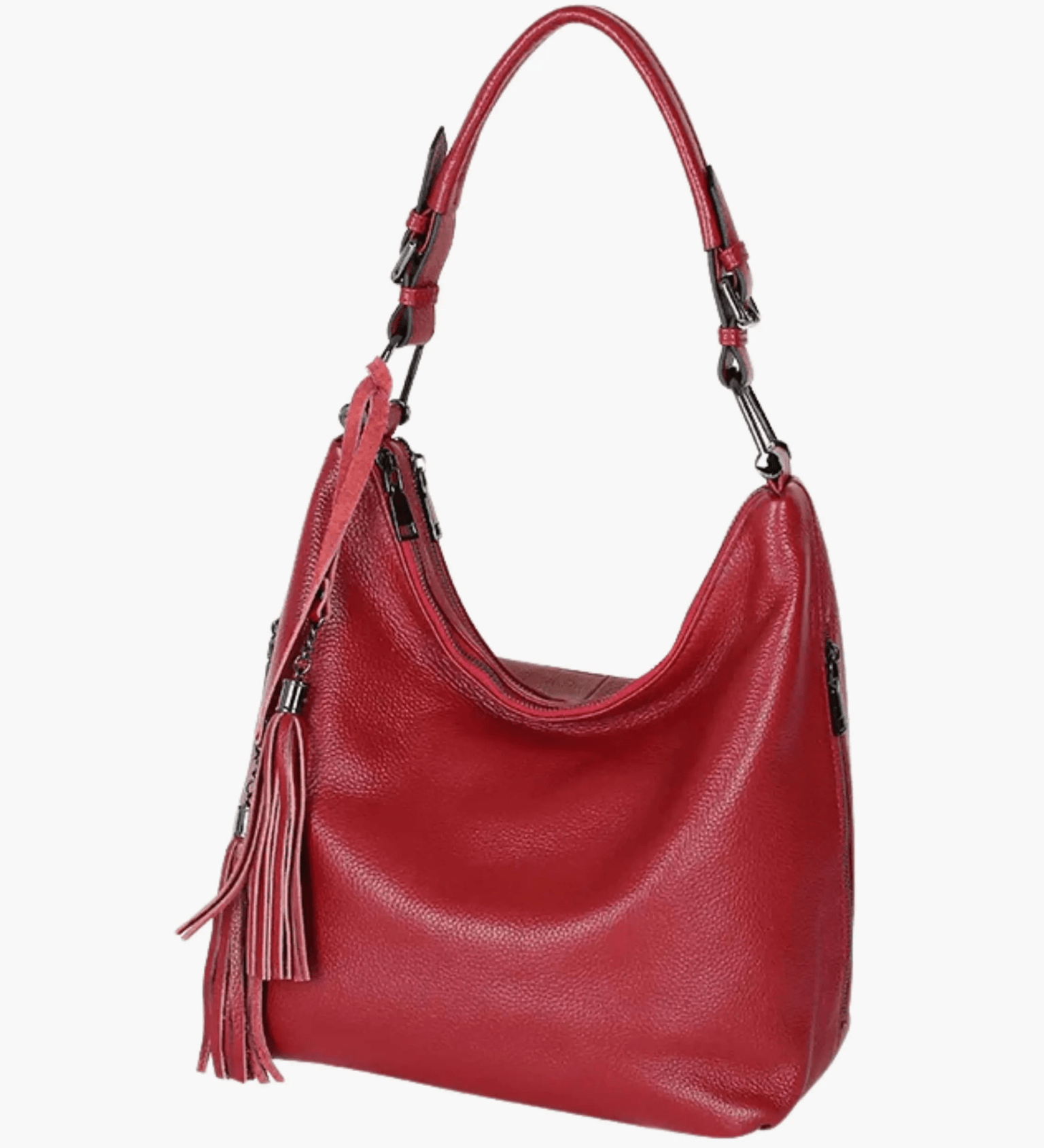 Scarlett | Stylish Leather Hobo Bag with Tassel Detail Aurora-Bags