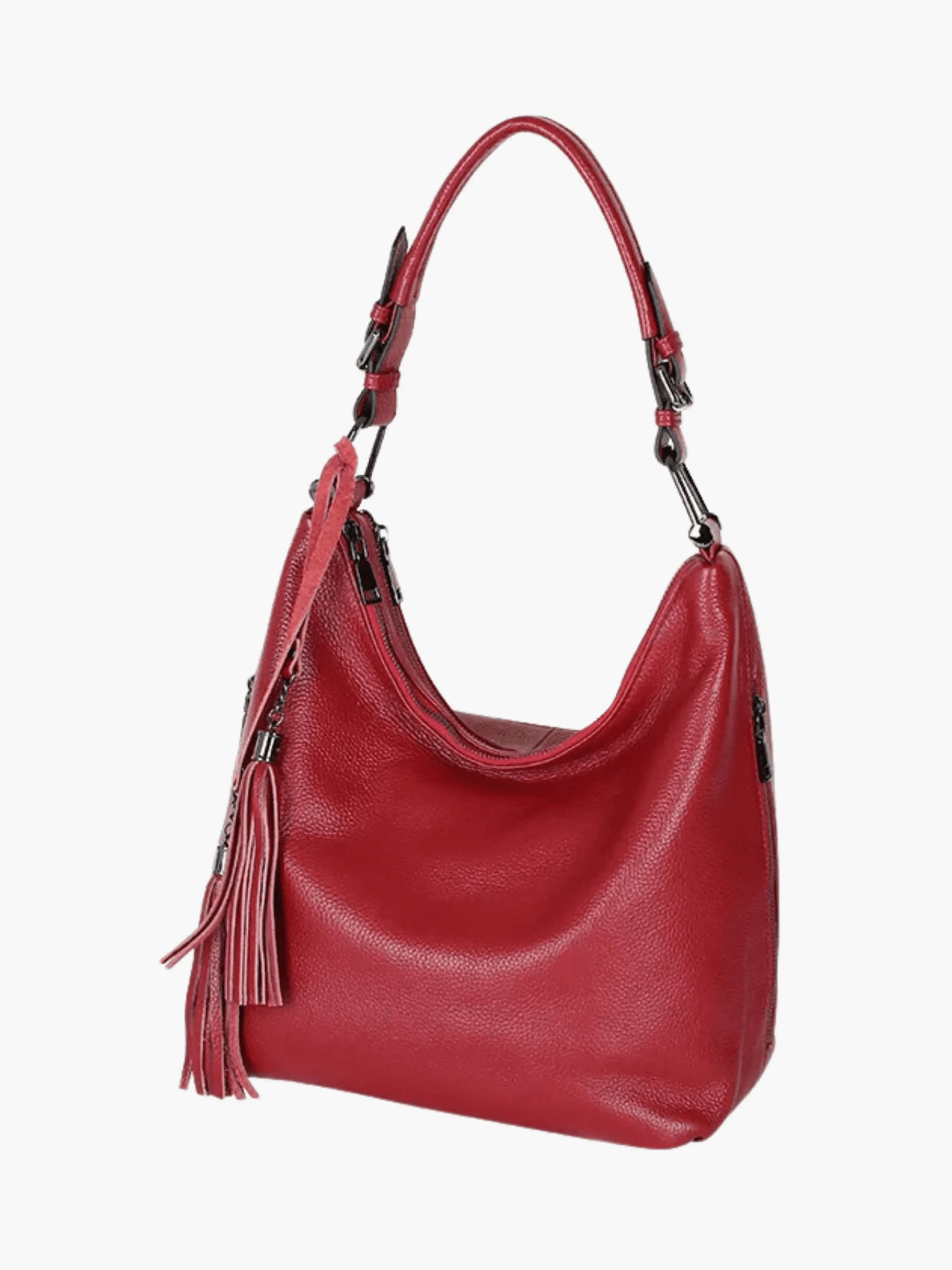 Scarlett | Stylish Leather Hobo Bag with Tassel Detail Aurora-Bags